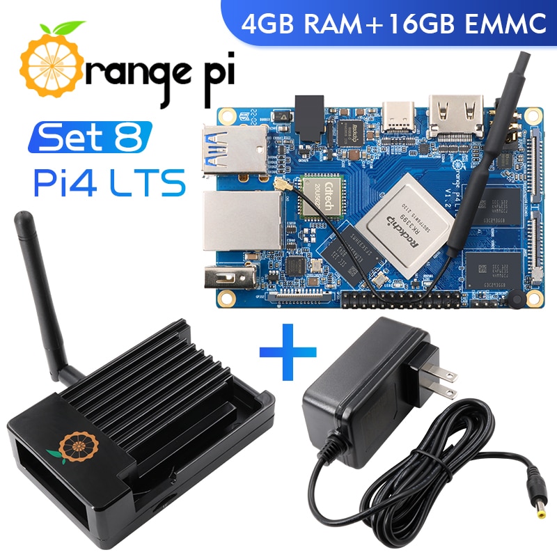   4 LTS 4G16G + ݼ  (׳) + DC 5V4A   ġ, RK3399 ̴ PC ǻ º, ȵ̵, ,  OS 
